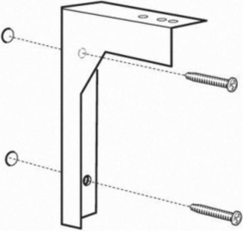 Actual product image Nobo Montagekomponente (Verlängerte Halterung) für Leinwand (Packung mit 2) (Mounting)