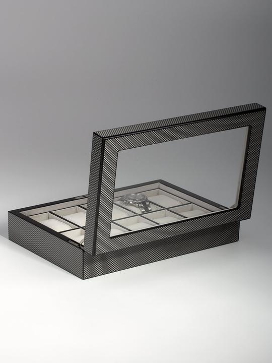 Actual product image Rothenschild Watch box RS-2071-10CA for 10 watches carbon