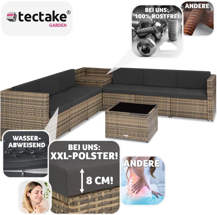 Produktbild tectake Rattan Lounge Verona