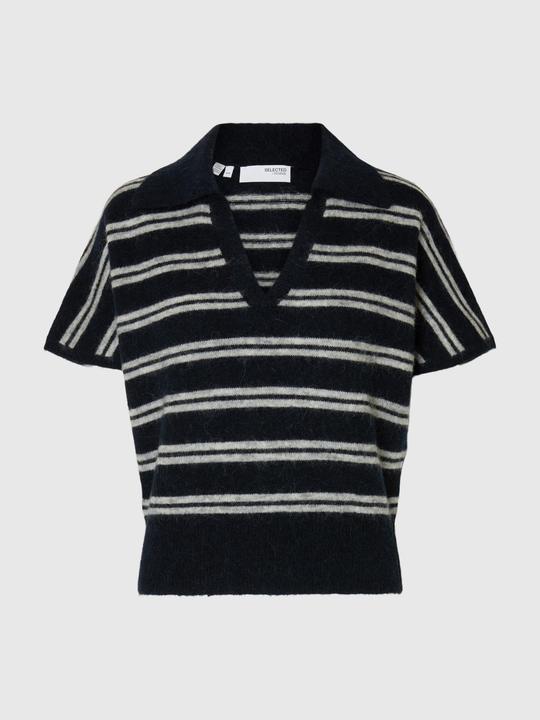 Image du produit Selected Femme Wollmix Polohemd aus Strick (XL)