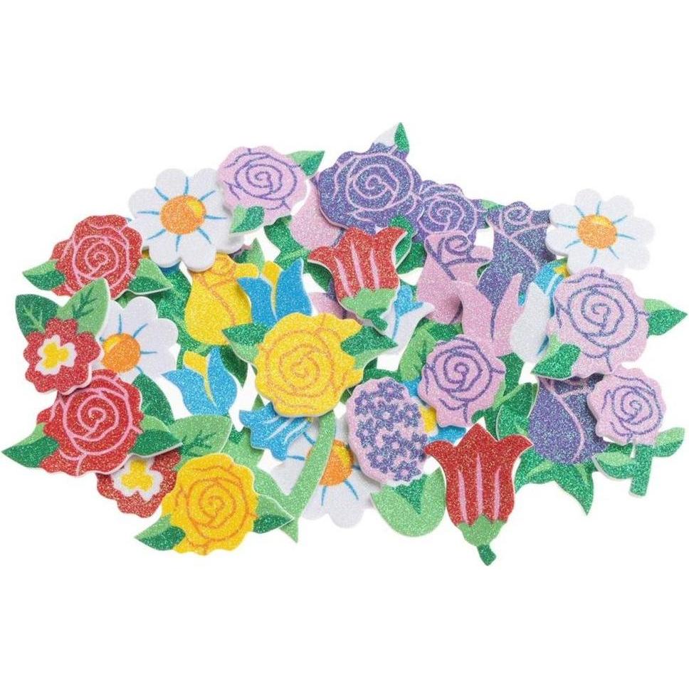 Brewis, Sticker, Schaumstoffaufkleber Blumen 33 Stk