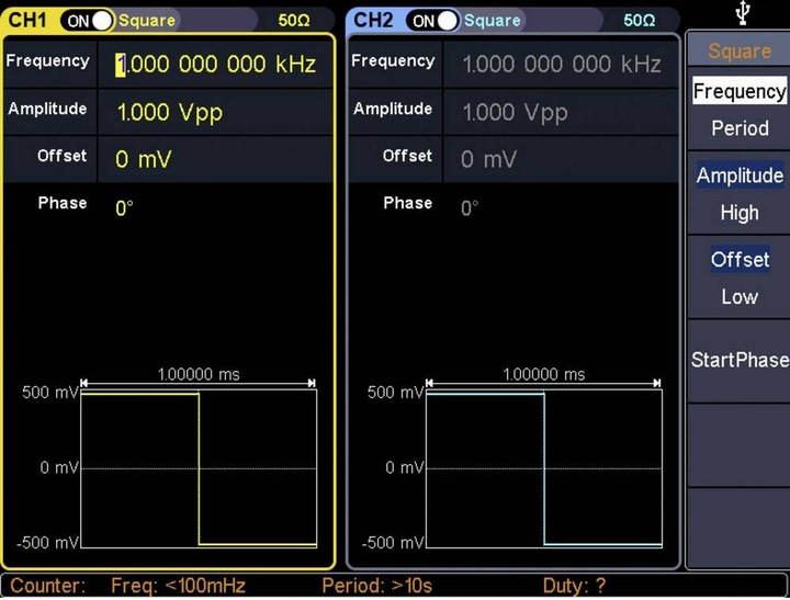 Image du produit Voltcraft Générateur de signaux arbitraires 160 MHz à deux canaux avec commande par écran tactile