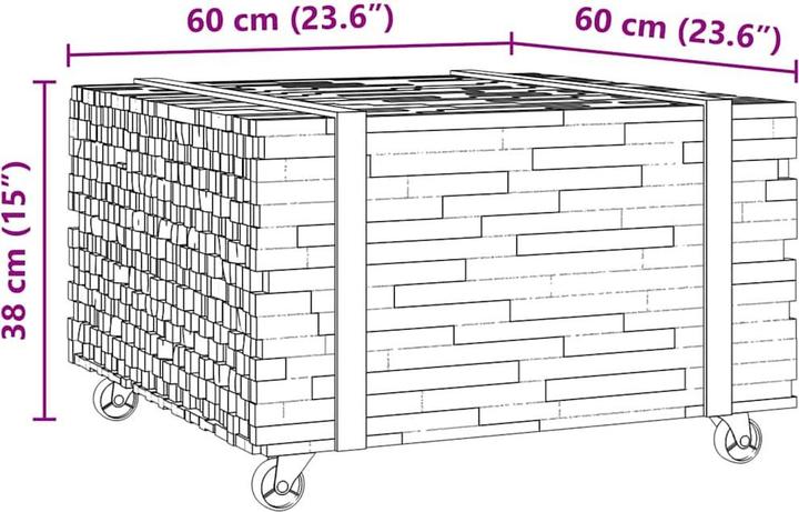 Immagine prodotto vidaXL Couchtisch (60 x 60 x 38 cm)
