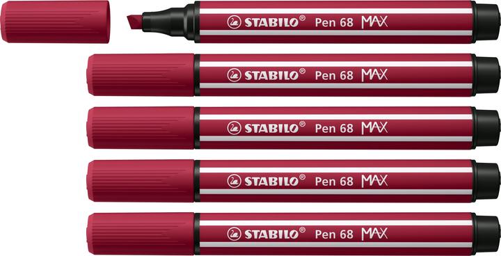 Actual product image STABILO Pen 68 MAX (Crimson, 5 x)