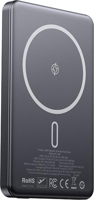 Mcdodo MC-4641 Ultra-Thin 5000mAh 1C Magnetic Powerbank, Wireless (Gold) (5000 mAh, 20 W, 18.50 Wh)