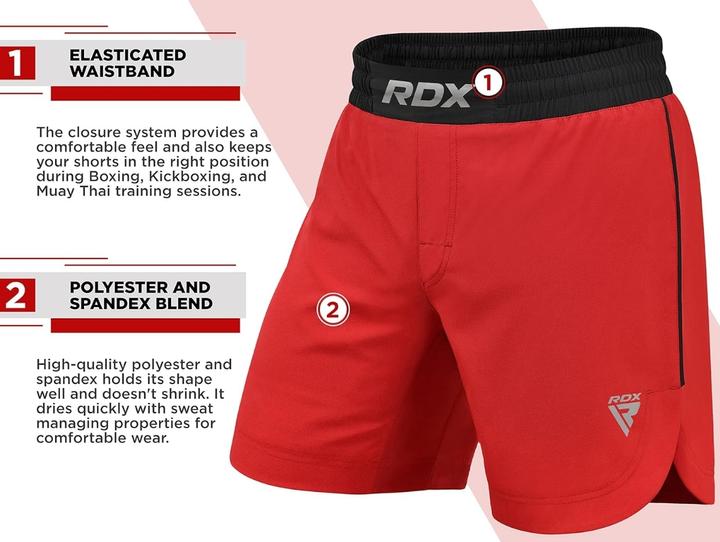 Produktbild Rdx SHORTS MMA T15 ROUGE-XL (XL)