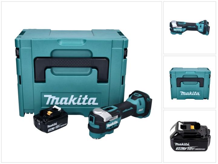 Productafbeelding Makita DTM 52 F1J Accu Multifunctioneel gereedschap 18 V Starlock Max Brushless + 1x Accu 3,0 Ah + Makpac