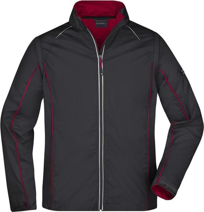 Actual product image James & Nicholson Mens Zip-Off Soft Shell Jacket (S)