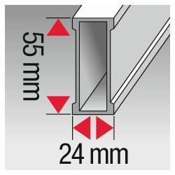 Thumbnail - BMI, Wasserwaage, Alustar eloxiert 40cm MG 0.5 mm/m (40 cm)