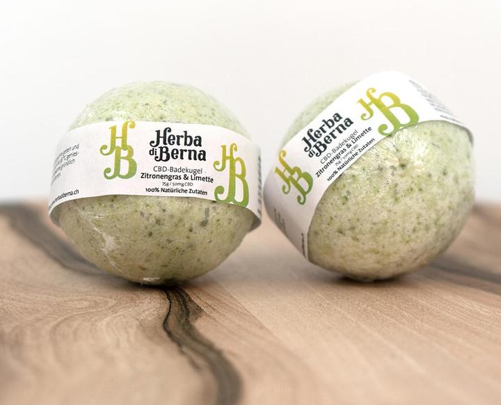 Actual product image Herba di Berna Bath ball lemongrass & lime (Bath bombs)
