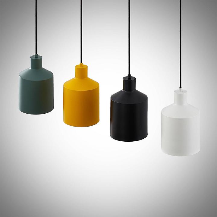 Actual product image Lindby Tirane pendant light Black/White/Green/Yellow (E27)