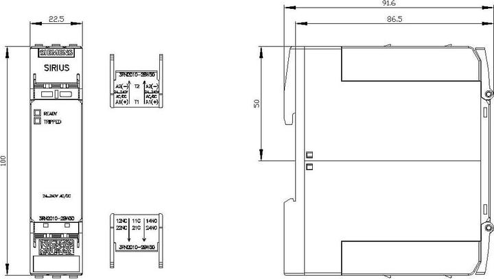 Produktbild Siemens Standard evaluation 22.5mm enclosure