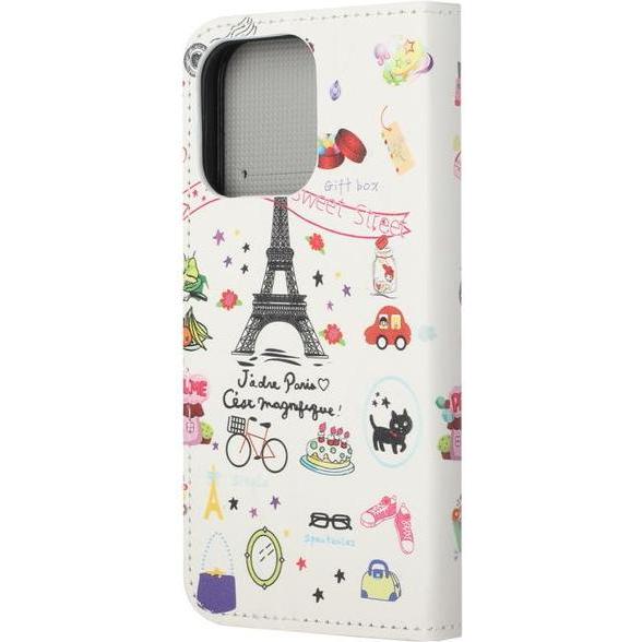 MU Style Leder Bookcover Image Series (Apple iPhone 13), Smartphone Hülle, Mehrfarbig