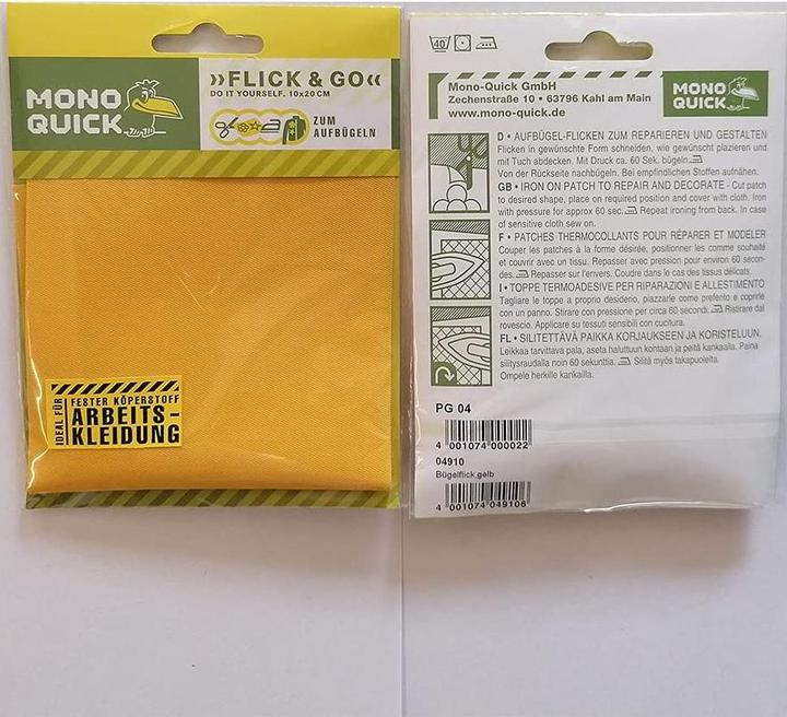 Actual product image Mono Quick Ironing patch "Extra strong" (1 pcs., 20 x 10 cm)
