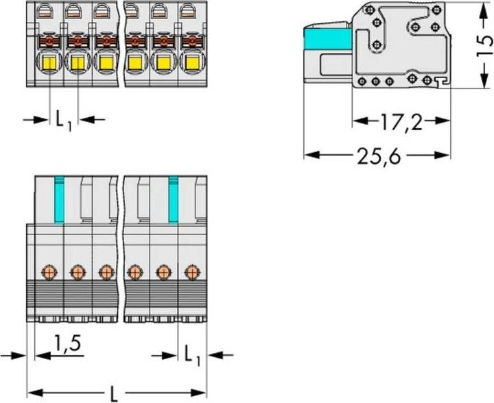 Produktbild Wago Federleiste