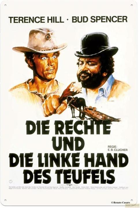 Puag Tin Sign Right and Left Hand of the Devil (20 x 30 cm)