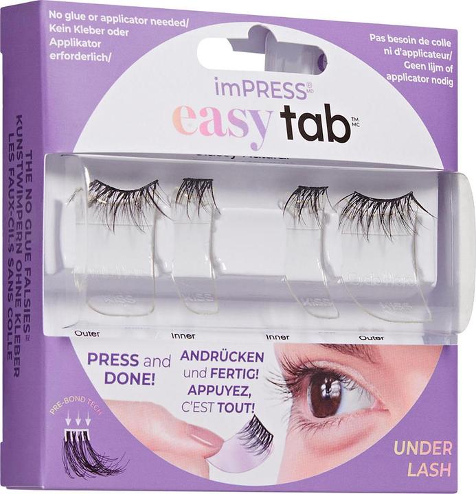 Actual product image KISS Impress Easy Tab False Eyelashes (Artificial eyelashes)