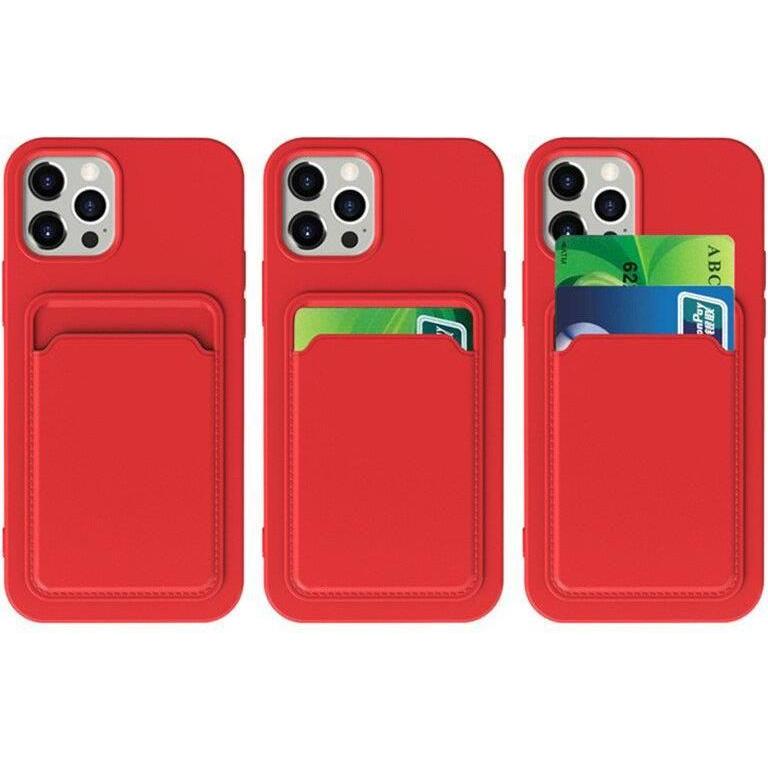 Thumbnail - Hurtel Card Case Silicone Wallet Case with Card Slot Documents for Samsung Galaxy A72 4G Black (Samsung Galaxy A72), Sma...