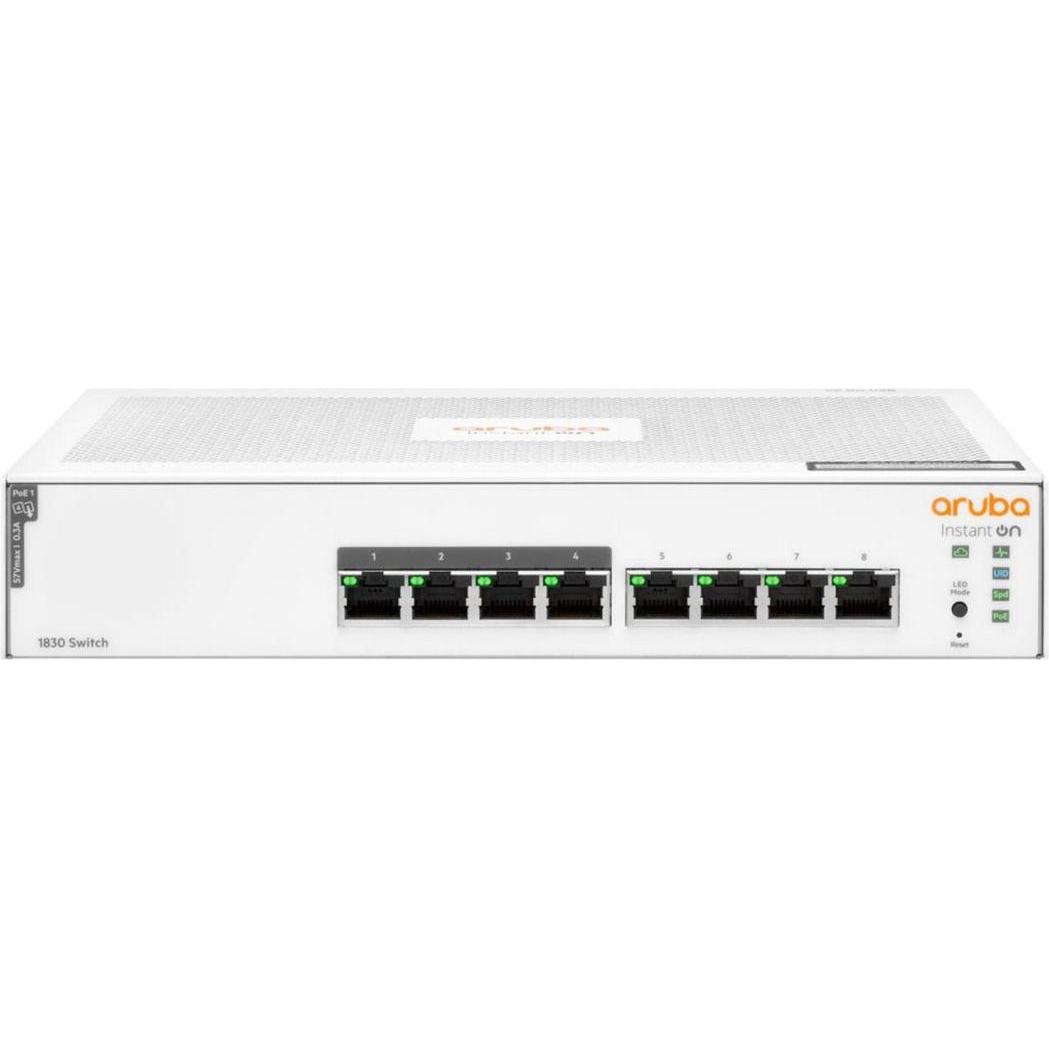 Hpe Nero Aruba Instant On 1830 8G 4P (8 Porte), Switch Di Rete,