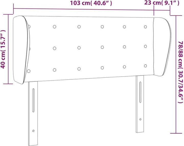 Image du produit vidaXL Kopfteil (103 x 23 x 88 cm)