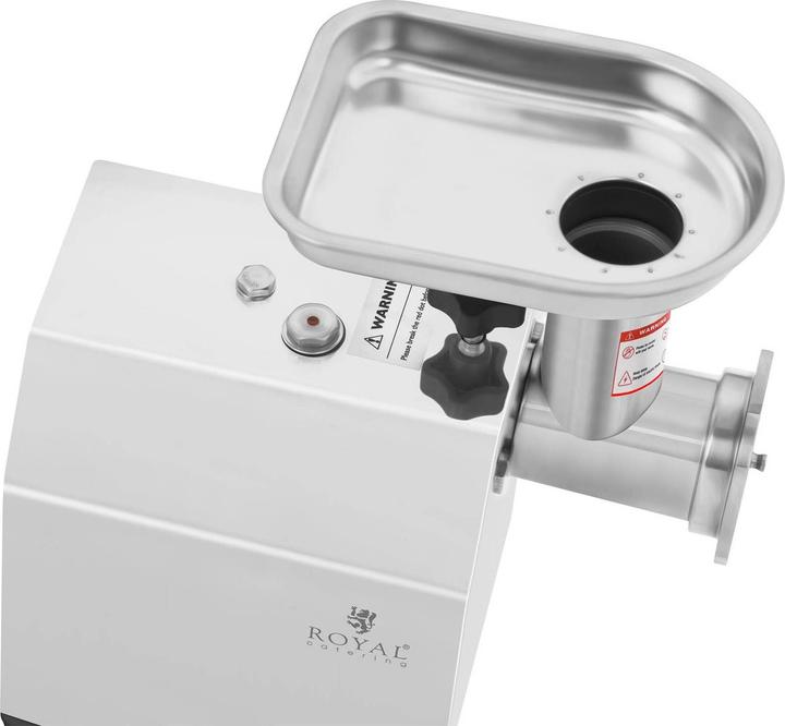 Actual product image Royal Catering Stainless Steel Meat Mincer - Return Flow - 70 kg/h