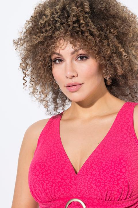 Produktbild Ulla Popken Badeanzug, Zierring, Softcups, tiefer Rückenausschnitt (54)
