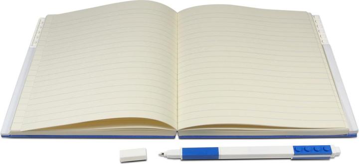 Actual product image LEGO Square blue notepad with pen