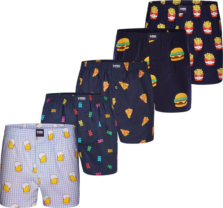 Produktbild Happy shorts Boxer Motiv Mix (M, 5er Pack)