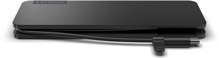 Actual product image Lenovo Usb-C Slim Travel (USB-C, 8 Ports)