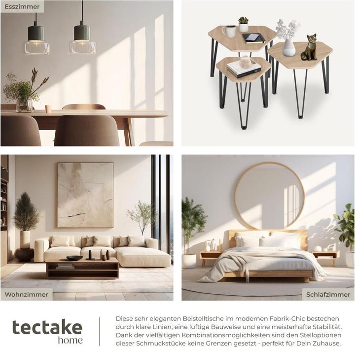 Image du produit tectake Beistelltisch-Set Torquay