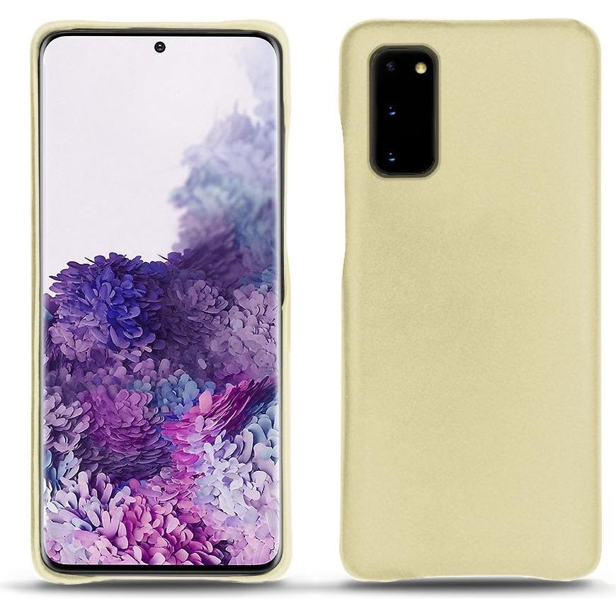 Noreve Lederschutzhülle (Samsung Galaxy S20+), Smartphone Hülle, Beige