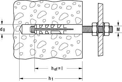 Immagine prodotto Fischer Tassello a espansione M 6 S 40 mm 8 mm 5 (100 pz.)