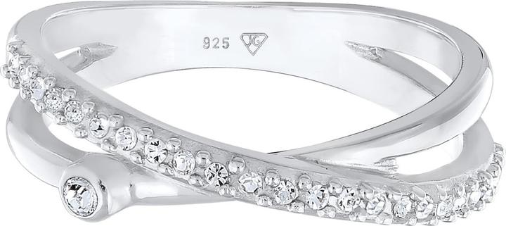 Immagine prodotto Elli Anello di cristallo, ritorto (56, 925 Argento)
