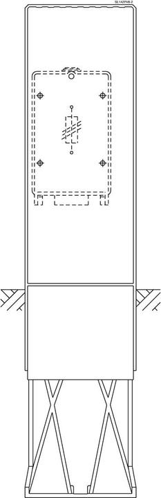 Produktbild ABN SL142PV8-2 AnschlusssÃ¤ule FB1, BH4 MPlatte,Doppelschl.,1