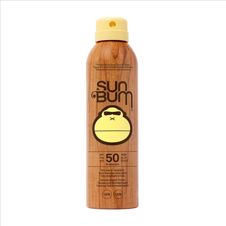 Actual product image Sun Bum Original SPF 50 Sun Cream Spray Moisturizing Sunscreen with Vitamin E (Sun spray, SPF 50, 177 ml)
