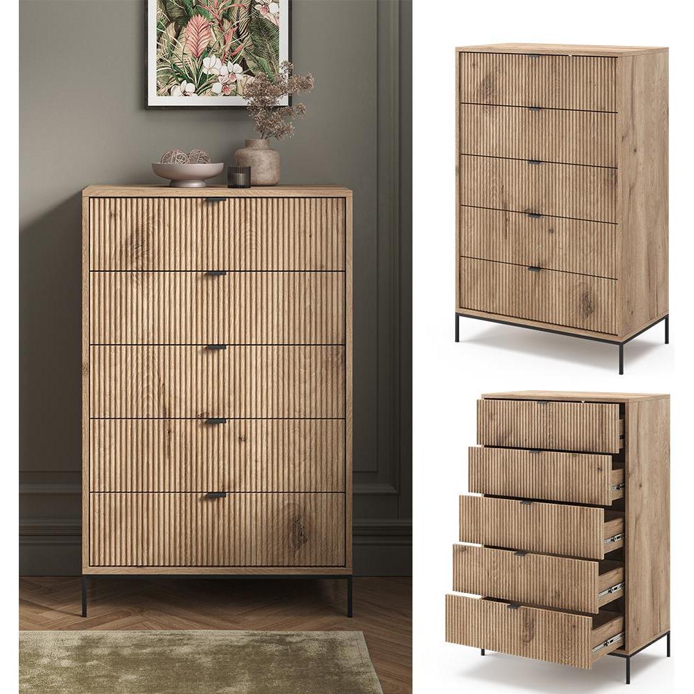 Thumbnail - Vicco, Kommode + Sideboard, Eliza (76 x 42 x 120 cm)