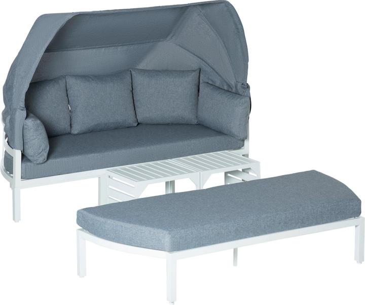 Produktbild Outsunny Gartenmöbel Set mit Vordach