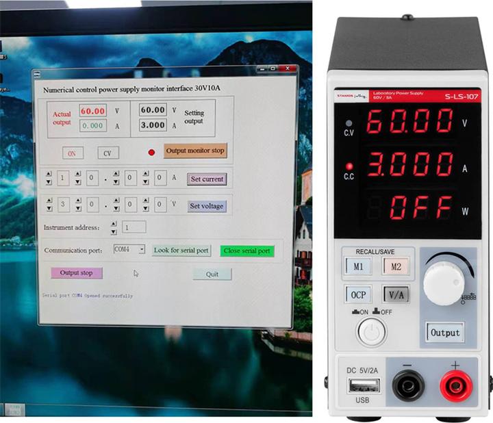 Produktbild Stamos Labornetzgerät Labornetzteil regelbares Netzteil Labor 60 V 0 - 3 A 180 W