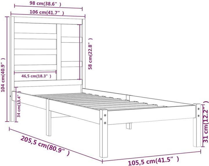 Produktbild VidaXL Gerty (100 x 200 cm)