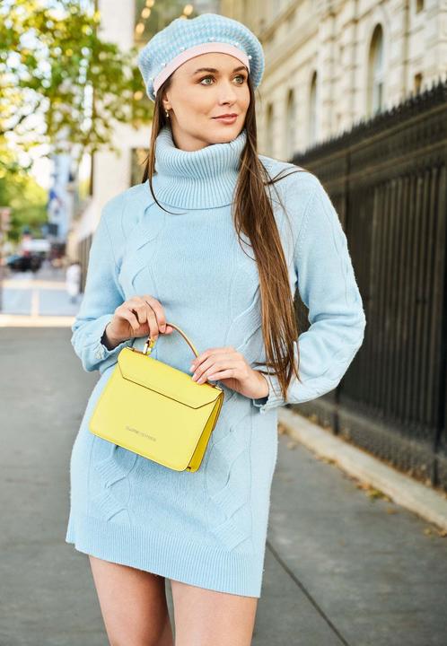 Image du produit Bellemere Dress Merino-Cashmere Turtleneck Mini-Sweater (S)