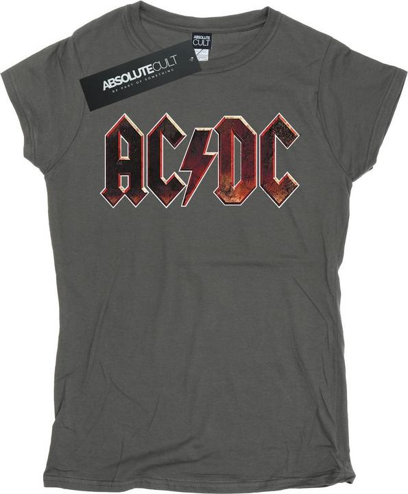 Produktbild AC/DC Raw Distressed Logo TShirt aus Baumwolle (S)