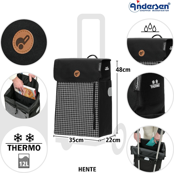 Produktbild Andersen Scala Shopper Plus Hente Einkaufstrolley 48 cm