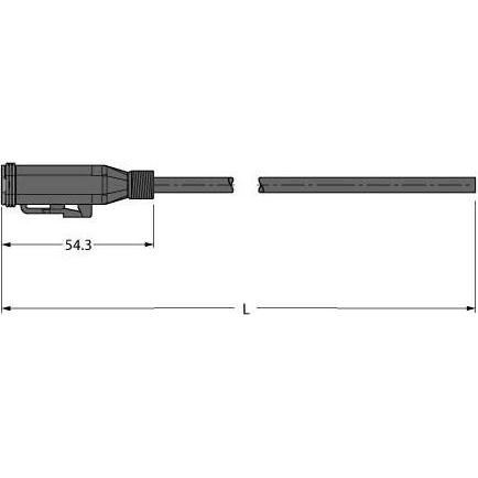 Turck Connettore valvola Deutsch DT06 Cavo di collegamento DT06-4SG-A-2/TXL, Cavo + Spina elettrica, Nero