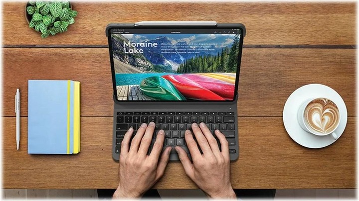 Immagine prodotto Logitech Slim Folio Pro (CH, iPad Pro 11 2022 (quarta generazione), iPad Pro 11 2021 (3a generazione), iPad Pro 11 2018 (1. Gen), iPad Pro 11 2020 (2. Gen))