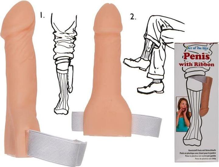 Ootb Plastikpenis mit Schleife