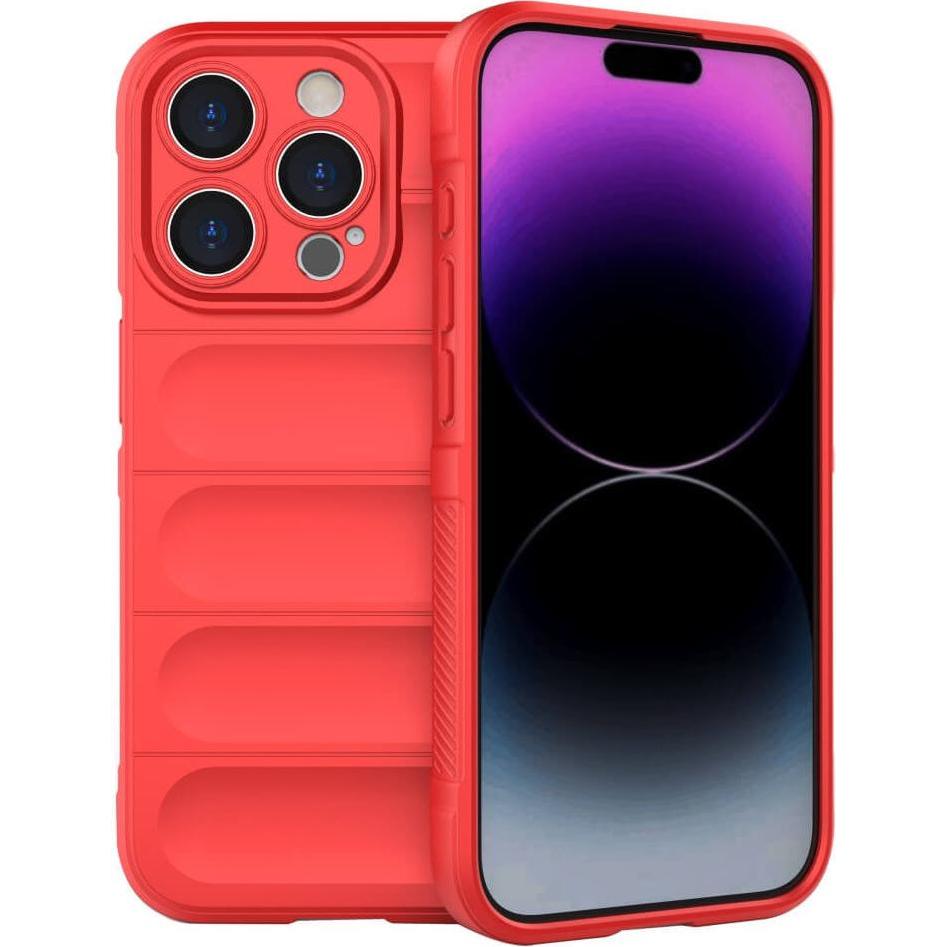 Cover-Discount iPhone 15 Pro Max - Rugged Protective Cover rot (Apple iPhone 15 Pro Max), Smartphone Hülle, Rot