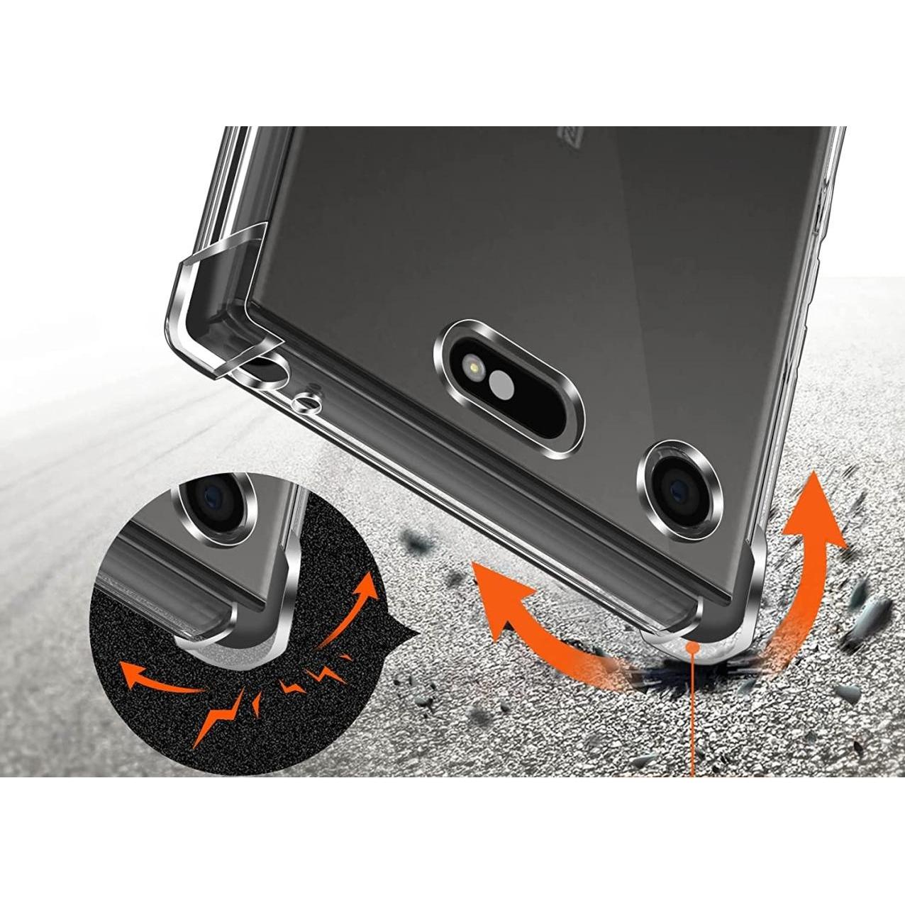 Thumbnail - Screenguard Sony Xperia XZ1 Compact Hülle Crystal Soft Airbag Bumper (Sony Xperia XZ1 Compact), Smartphone Hülle, Transp...