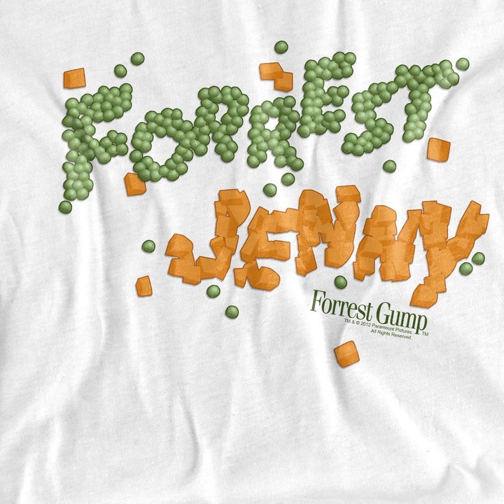 Immagine prodotto Forrest Gump Peas And Carrots Maglietta Adulto Unisex (S)