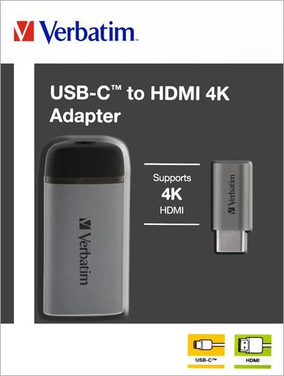 Image du produit Verbatim USB Type-C à (HDMI, 5.50 cm)