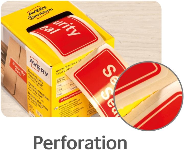 Actual product image Avery Security seal